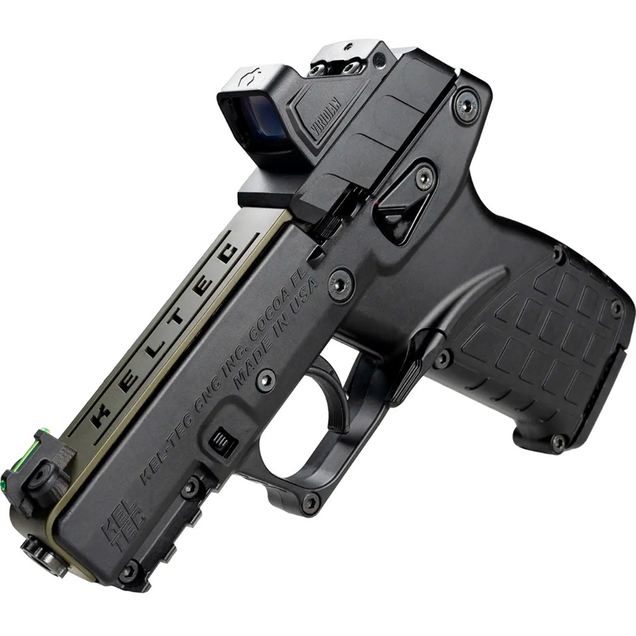 Keltec P17 Optics Ready Pistol  22 lr. 3.8 in. OD Green 17 rd. With Optic/Holster