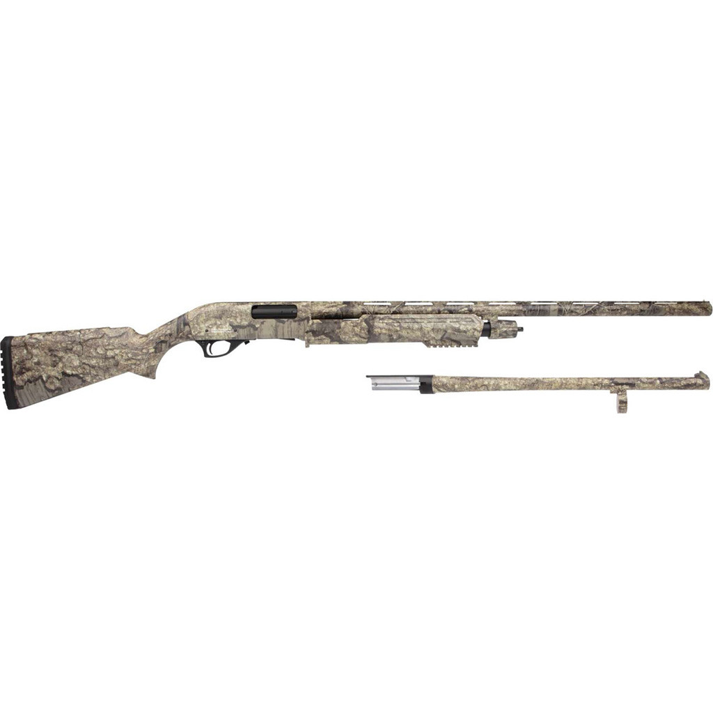 Rock Island Deer/Security Pump Shotgun Combo 12 ga. 18.5/28 in. Realtree Timber 3 in. 5 rd.