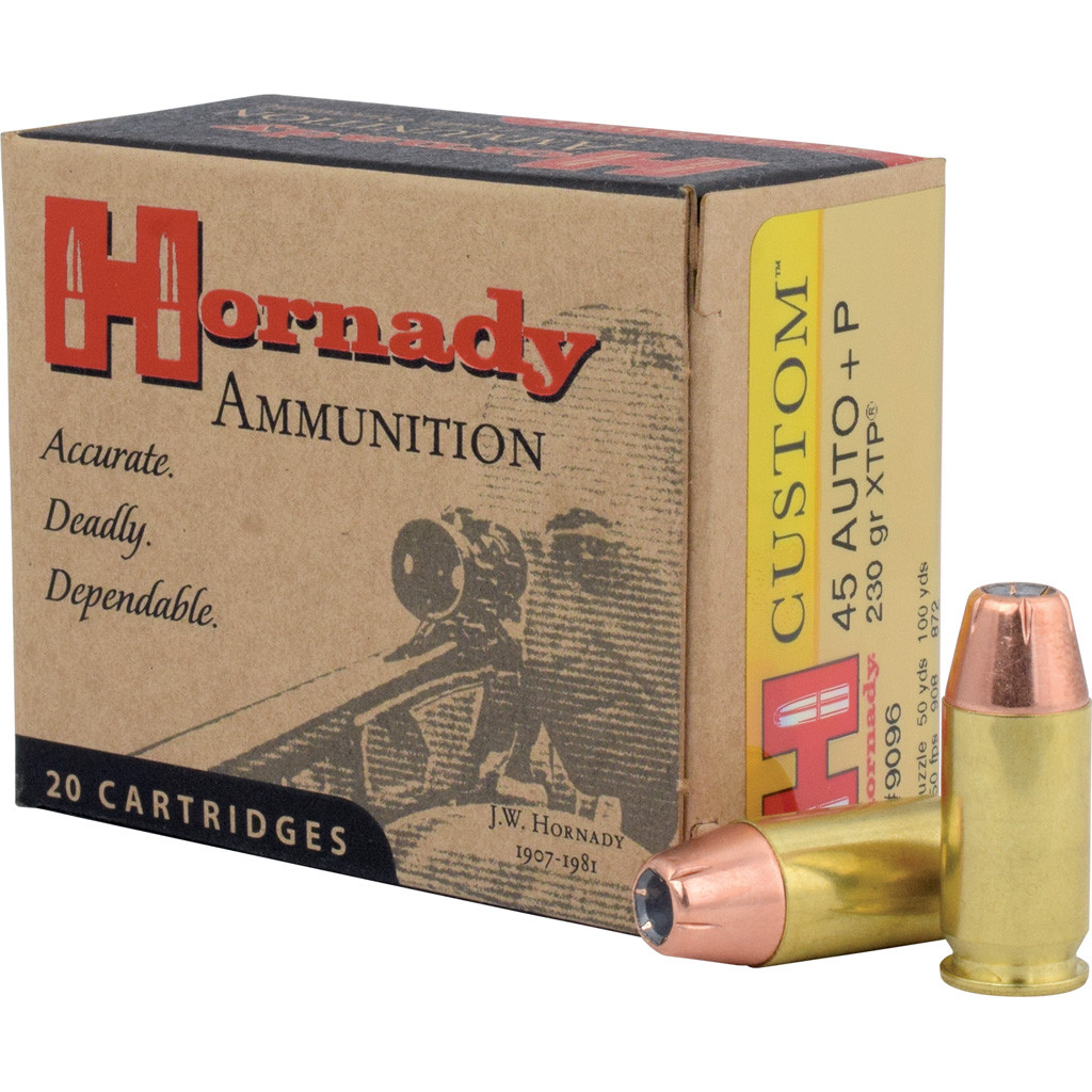 Hornady Custom Pistol Ammo 45 ACP 230 gr. XTP Jacket Hollow Point 20 rd.