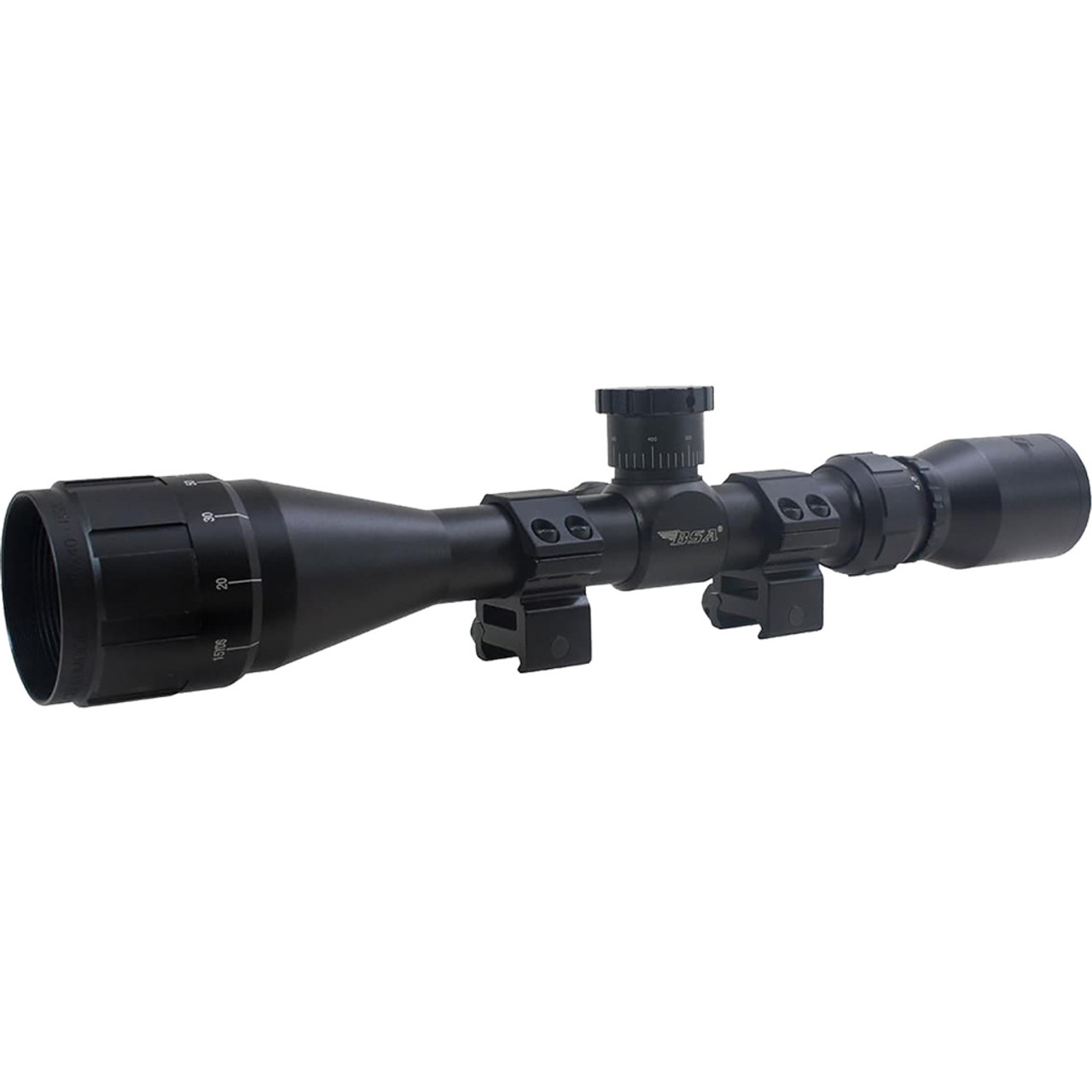 BSA Optics Sweet 22 AO Rifle Scope 3-9x40mm .22 LR W/ DT Rings BSA Optics Sweet 22 AO Rifle Scope 3-9x40mm .22 LR W/ DT Rings