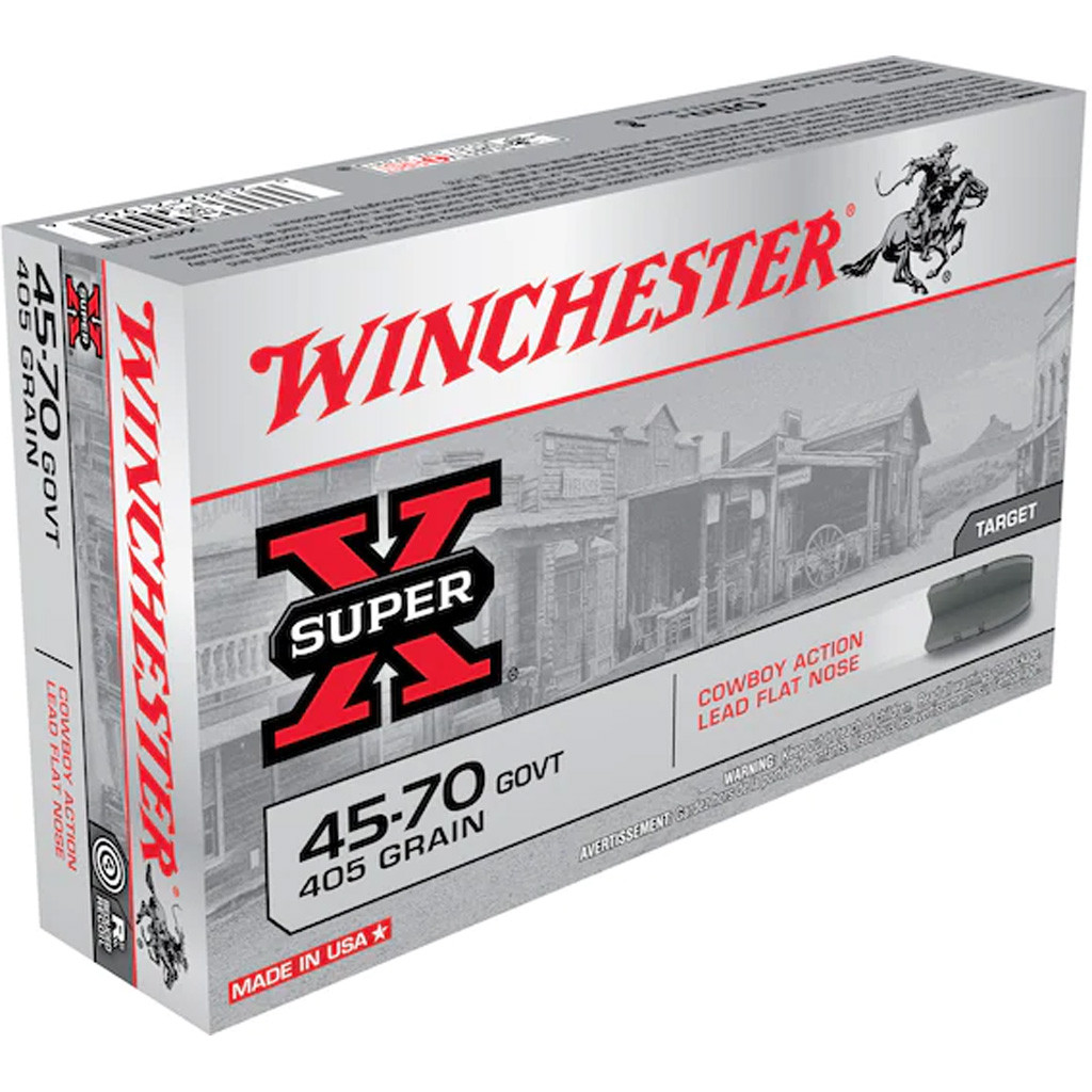 Winchester Super-X Rifle Ammo 45-70 Govt. 405 gr. Cowboy LFN 20 rd.