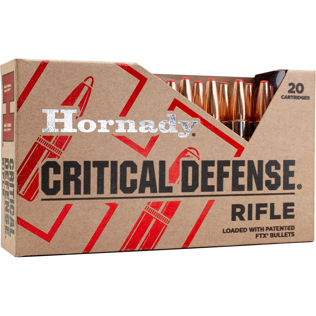 Hornady Critical Defense Rifle Ammo 308 Win. 155 gr. FTX 20 rd.