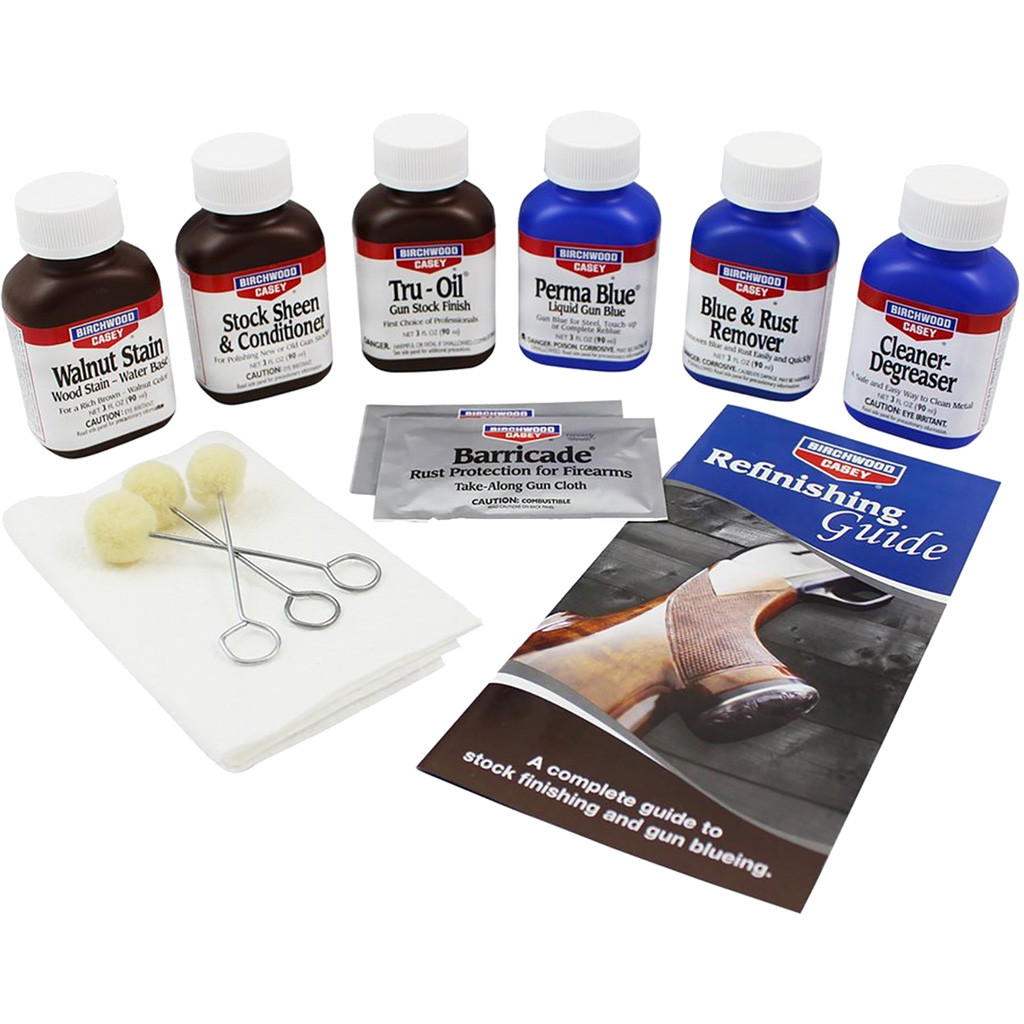 Birchwood Casey Deluxe Finishing Kit Perma Blue & Tru-Oil Complete Kit