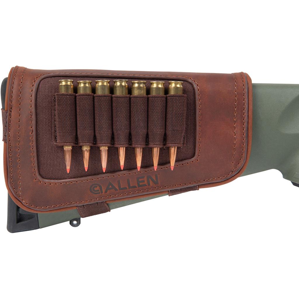 Allen New Castle Buttstock Cartidge Carrier Full Grain Leather