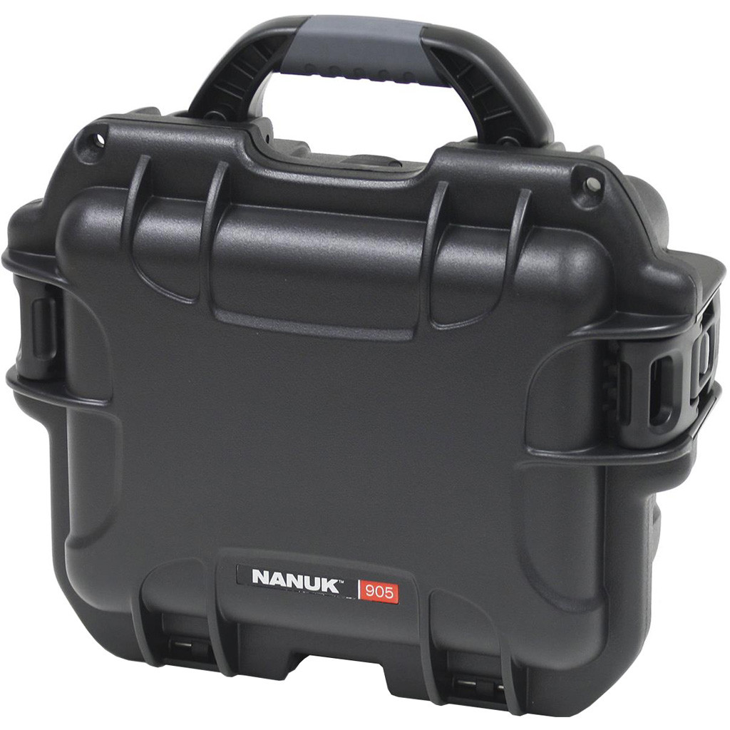 Nanuk Pistol and Accessory Hard Case w/Foam Black 9.4 in. x 7.4 in. x 5 in.