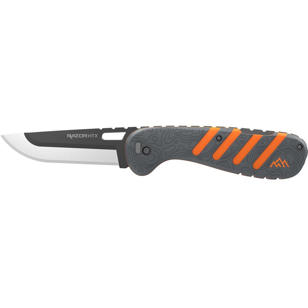 Outdoor Edge Razor Htx 3.5" Folder Orange/Gray, 6 Blades