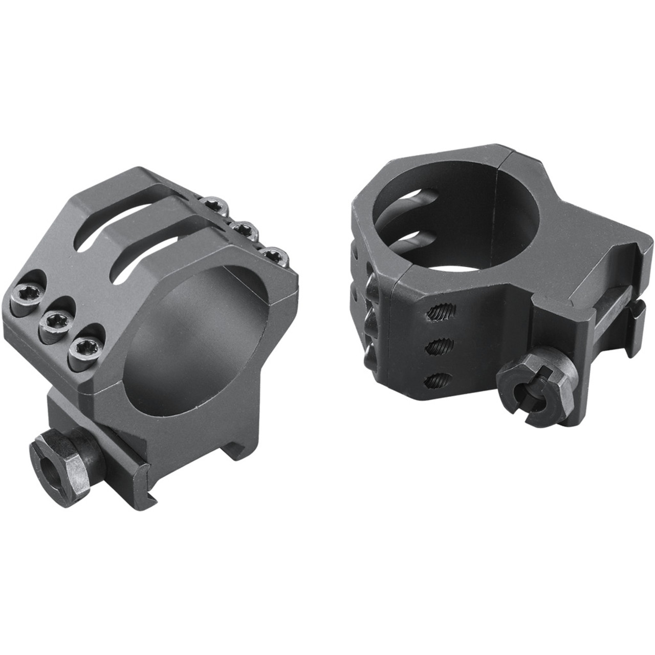 Weaver Tactical 6Hole Picatinny Ring Matte Black 30mm High Clamshell Pack