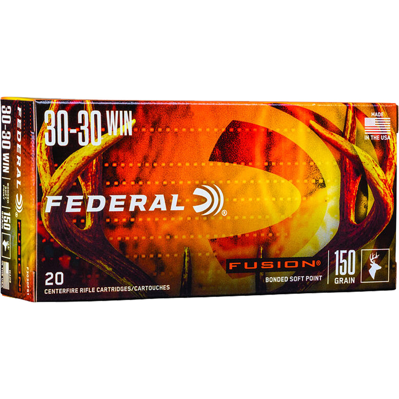 Federal Fusion Rifle Ammo 30-30 Win 150 gr. Fusion Soft Point 20 rd.