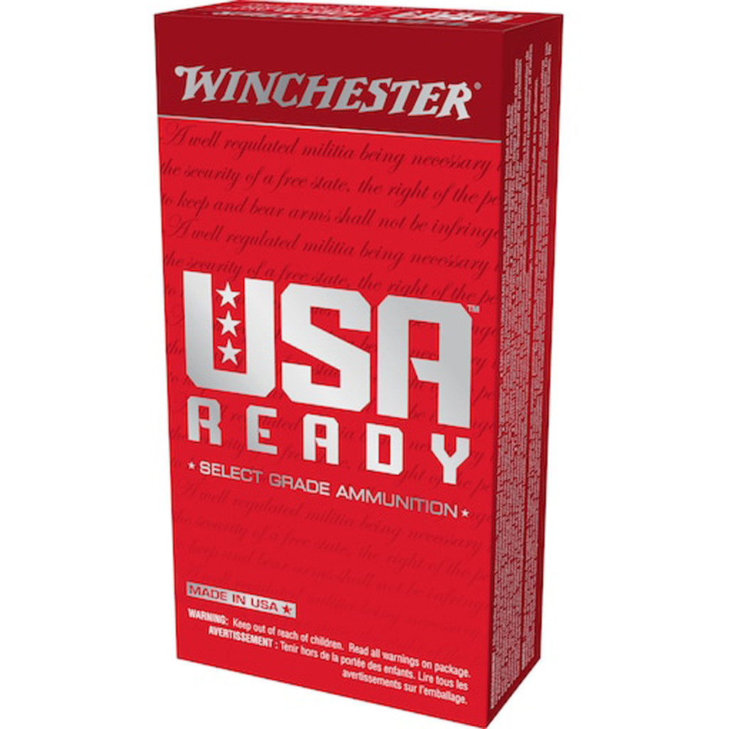 Winchester USA Ready Pistol Ammo 10mm 180 gr. FMJ-FN 50 rd.