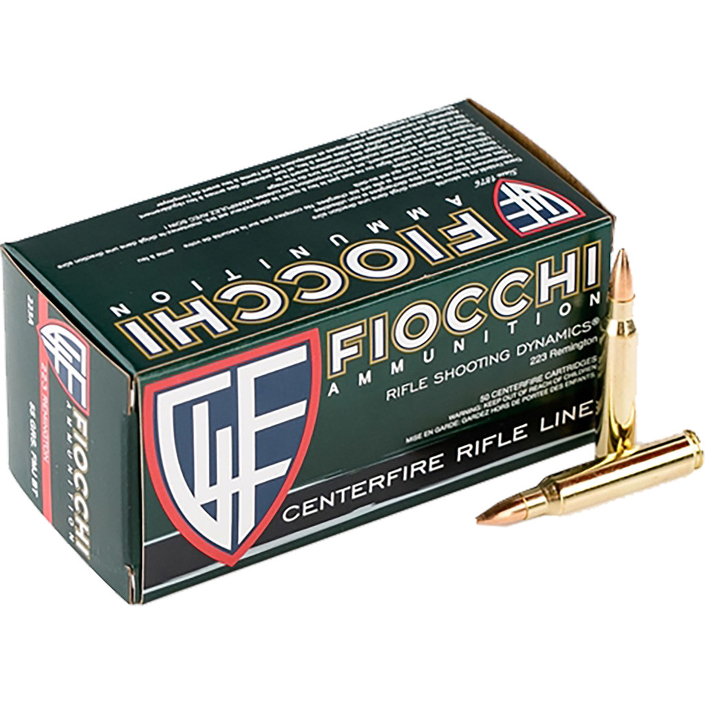 Fiocchi Training Dynamics Centerfire Rifle Ammo 223 Rem. 55 gr. FMJBT 50 rd.