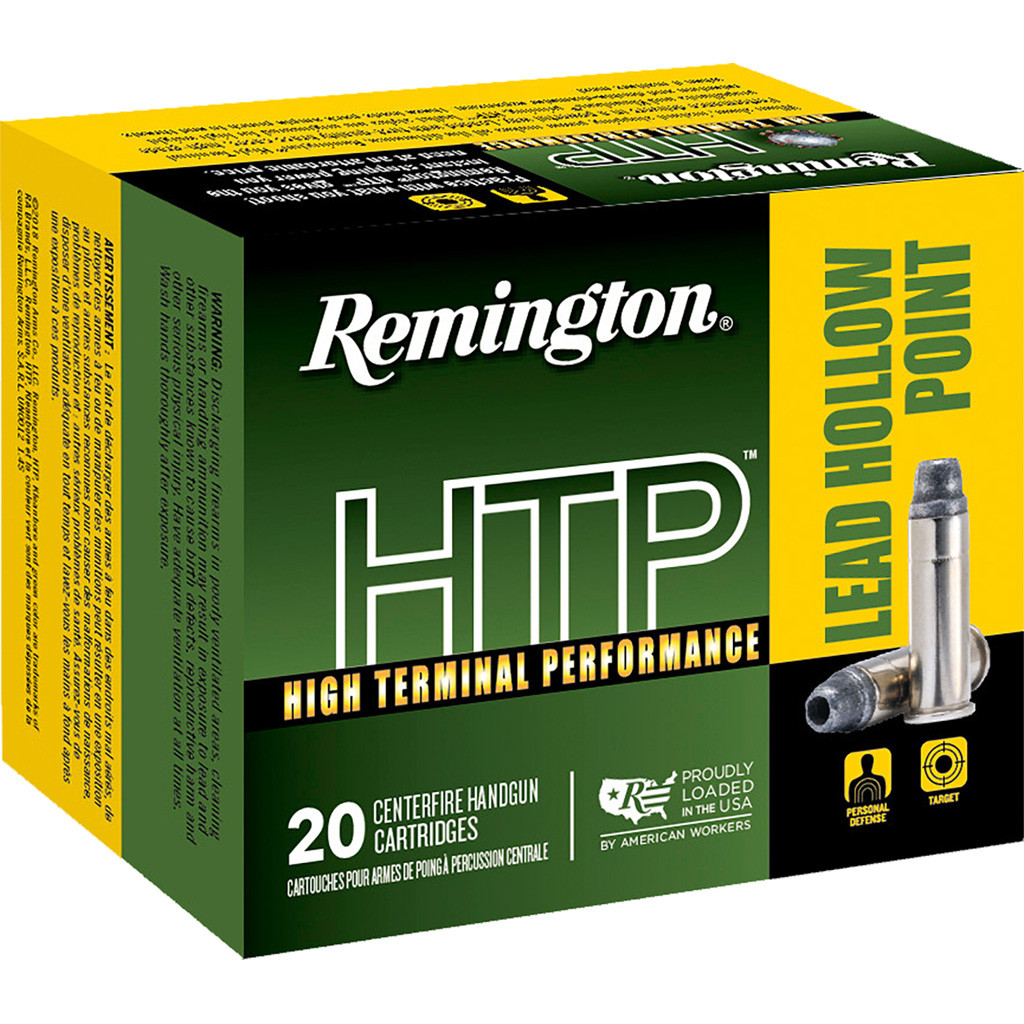 Remington HTP Handgun Ammo 38 Spl. +P 158 gr. LHP 20 rd.