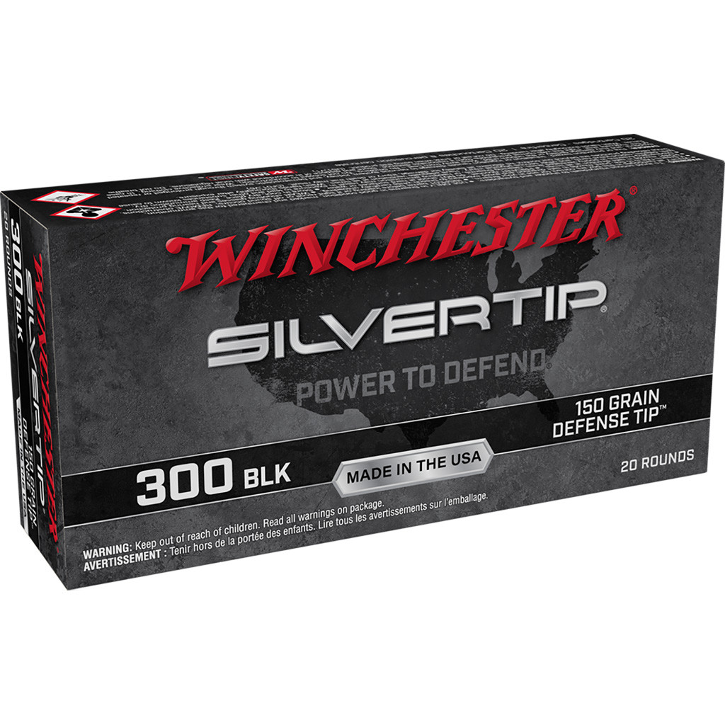 Winchester Silvertip Rifle Ammo 300 Blackout 150 gr. Defense Tip 20 rd.