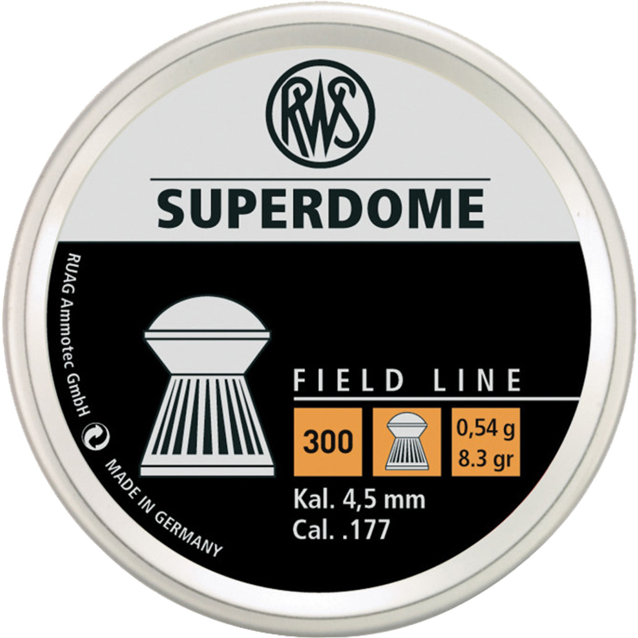 RWS Superdome Field Line .177 Pellet 300 ct.