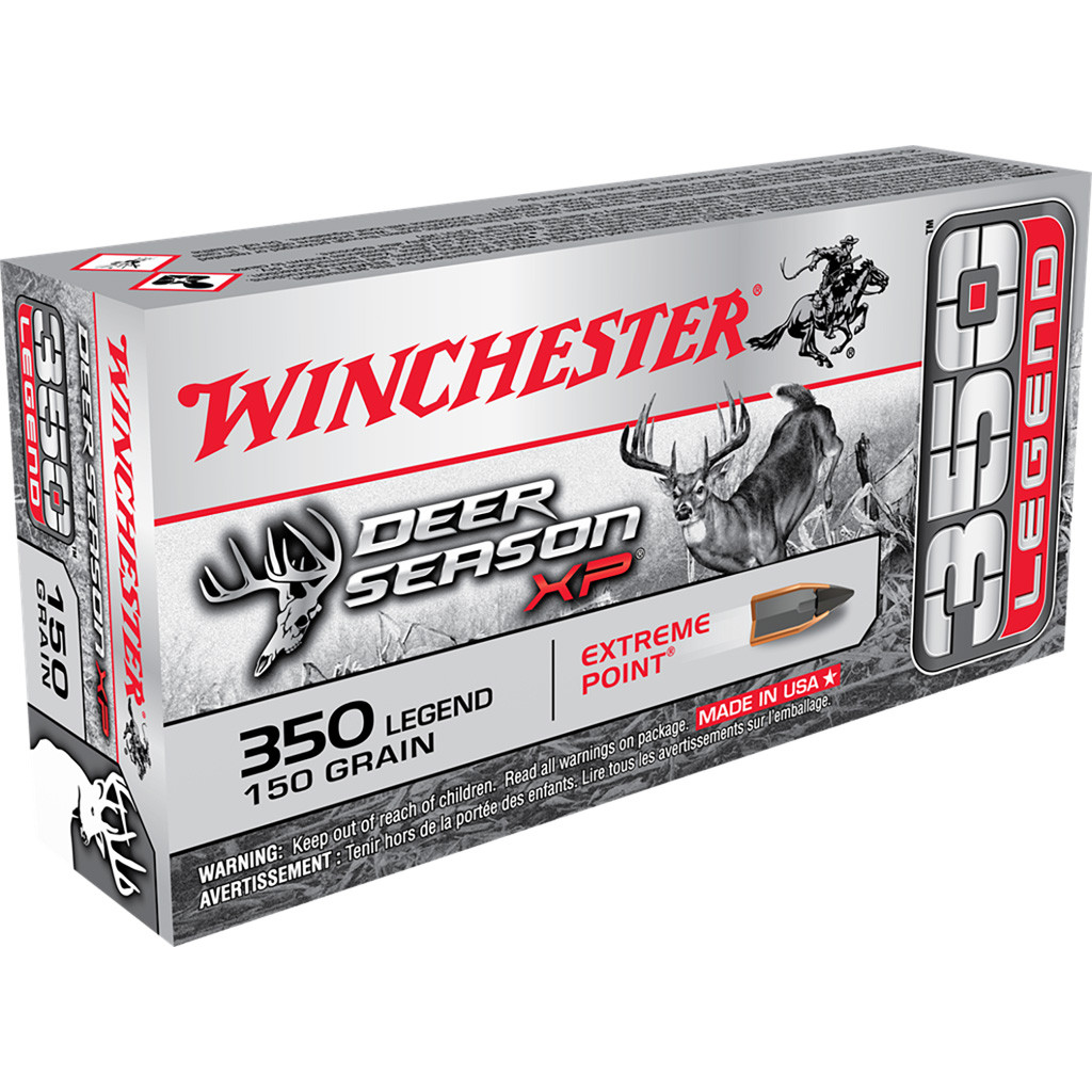 Winchester Deer Season XP Rifle Ammo 350 Legend 150 gr. Ext Point Polymer Tip 20 rd