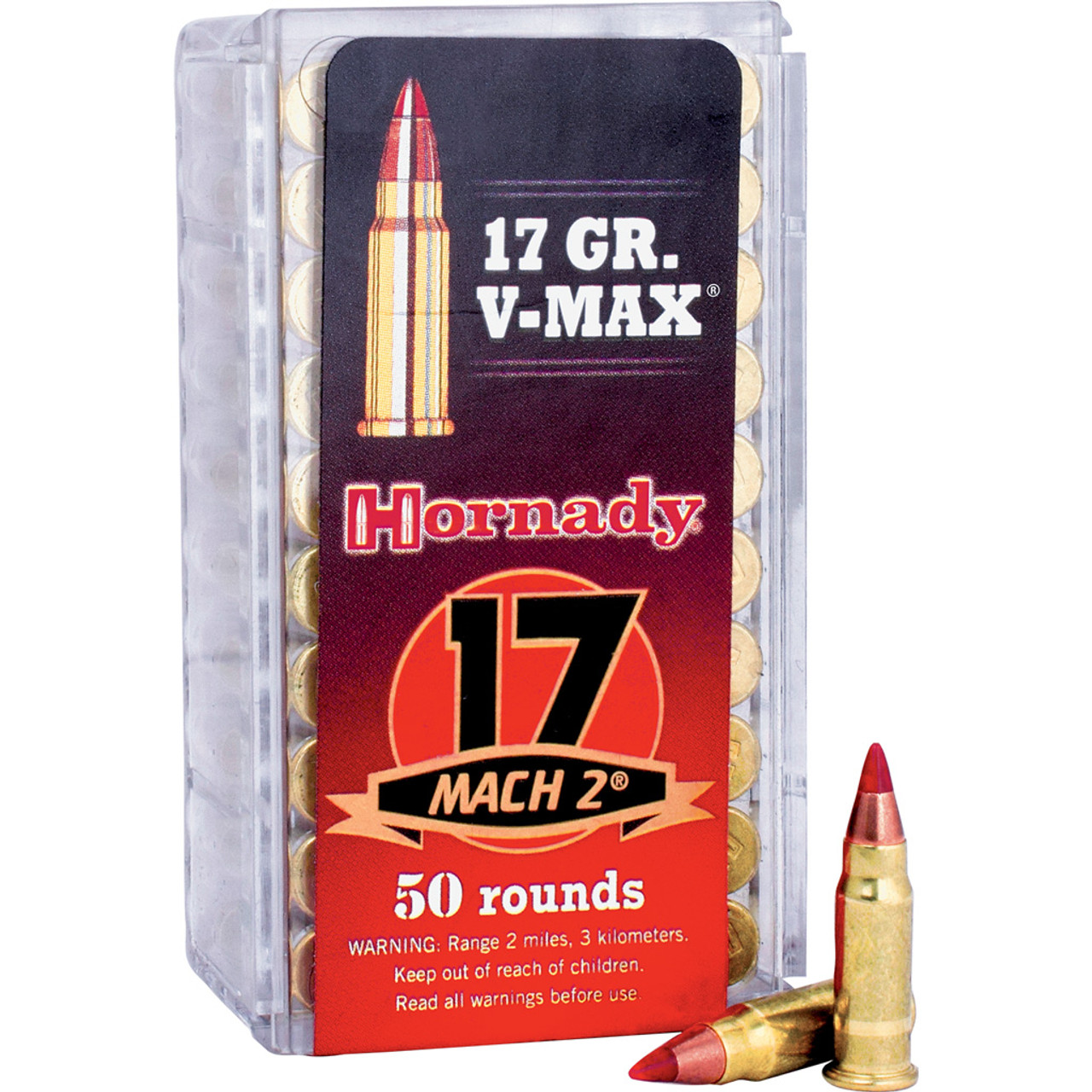 Hornady Varmint Express Rimfire Ammo 17 HM2 17 gr. V-Max 50 rd.