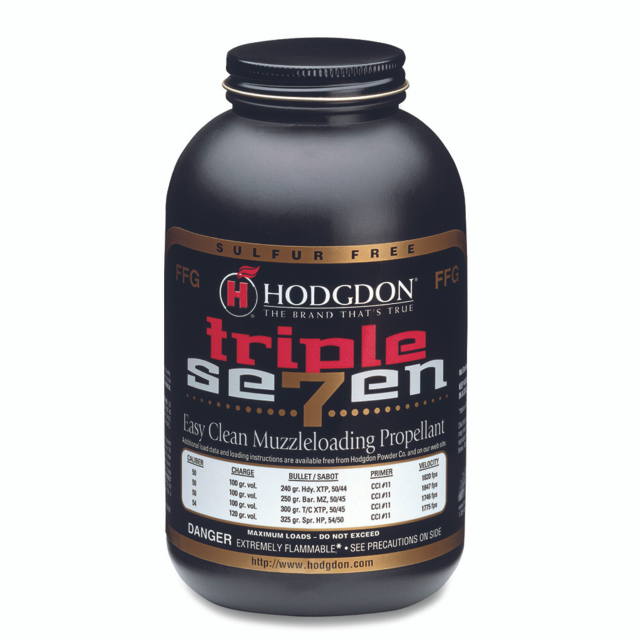 Hodgdon Triple Seven Powder FFG 1 lb. HAZMAT