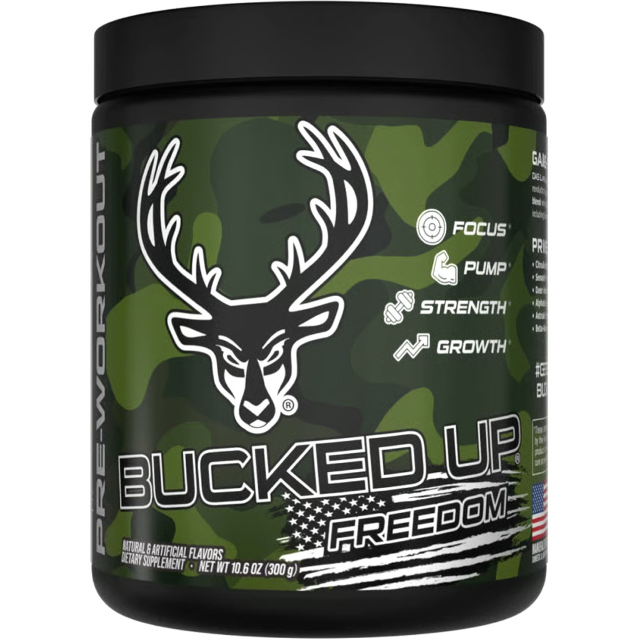 Bucked Up Pre-Workout Freedom Grape 30 Serving Tub
