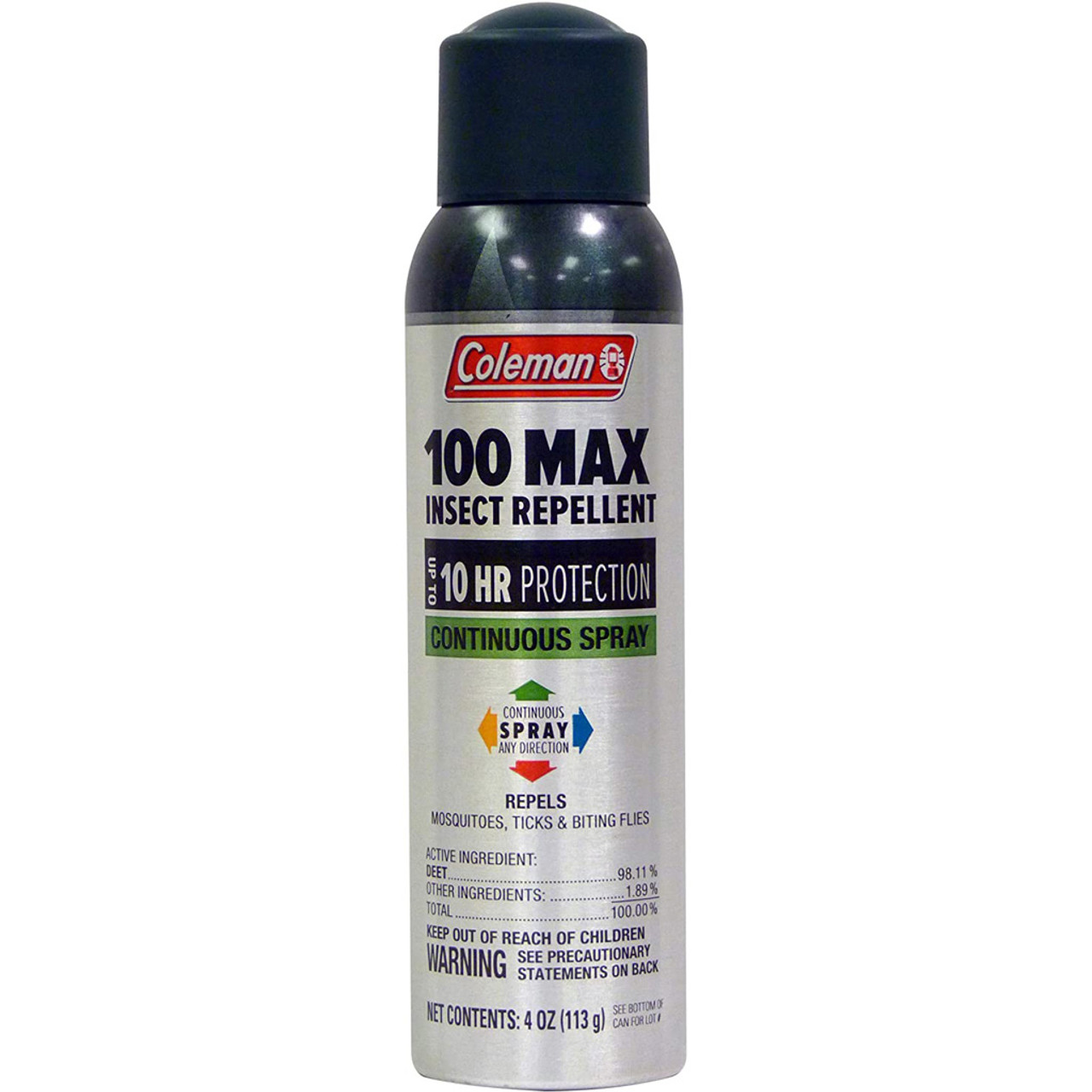 Coleman Max Insect Repellent 4oz - 100% Deet - Continuous Spray
