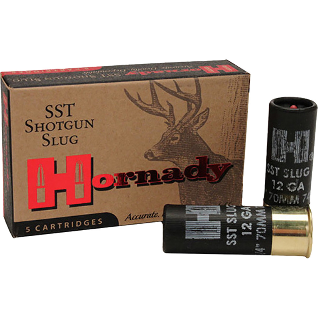 Hornady SST FTX Load 12 Gauge 2.75 in. 300 gr. Slug Shot 5 rd.