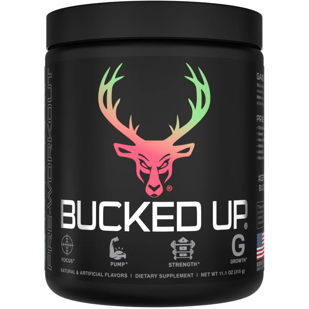 Bucked Up Pre-Workout Strawberry Kiwi 30 Serving Tub