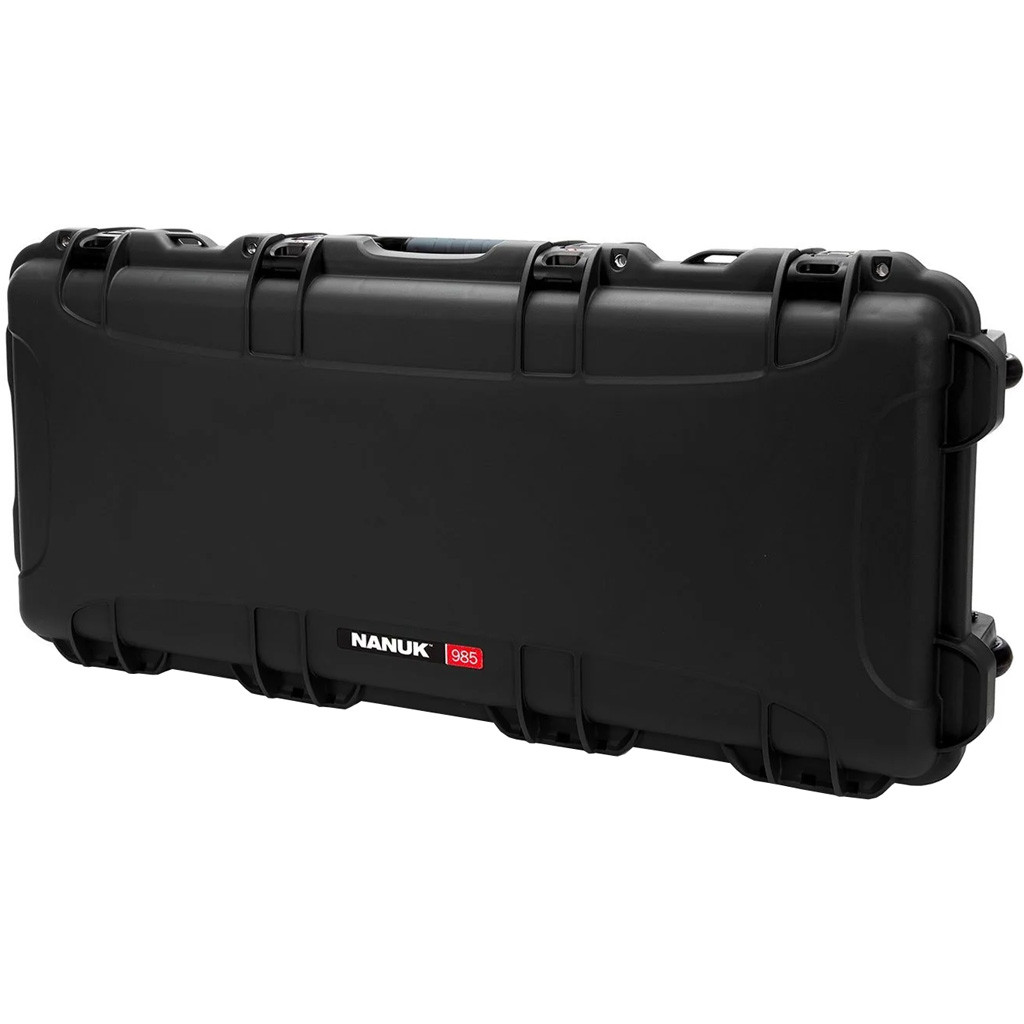 Nanuk Long Gun Hard Case w/Foam Black  36 in. Retractable Wheels and Handle