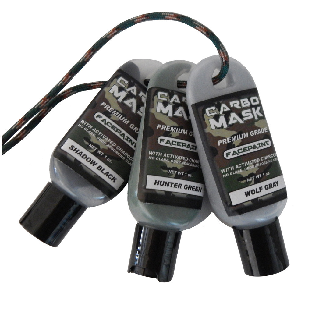Carbo Mask Facepaint Black/Green/Brown 1 oz. 3 pk.