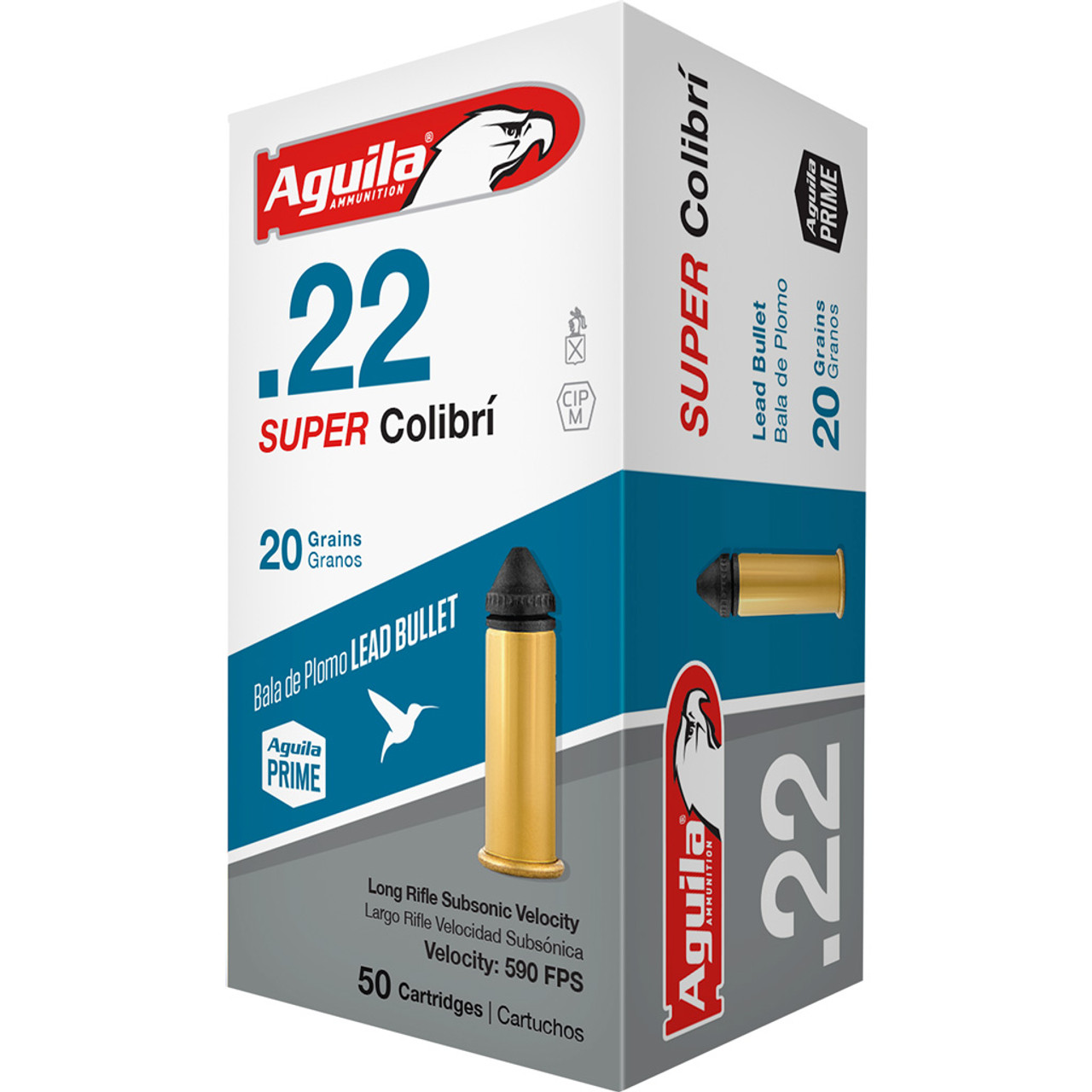 Aguila Super Colibri Rimfire Ammo 22 LR. 20 gr. Colibri Lead 50 rd.