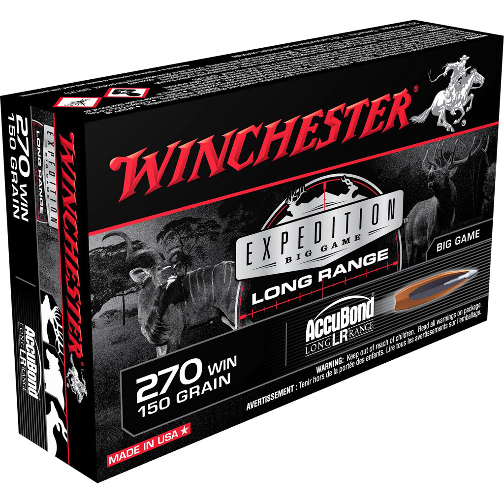 Winchester Expedition Big Game Long Range Ammo 270 Win. 150 gr. Accubond LR 20 rd.