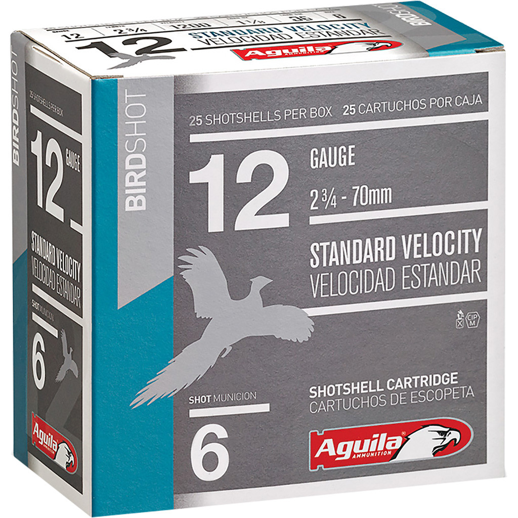 Aguila High Velocity Shotgun Game Load 12 ga. 2.75 in. 1 1/8 oz. 6 Shot 25 rd.