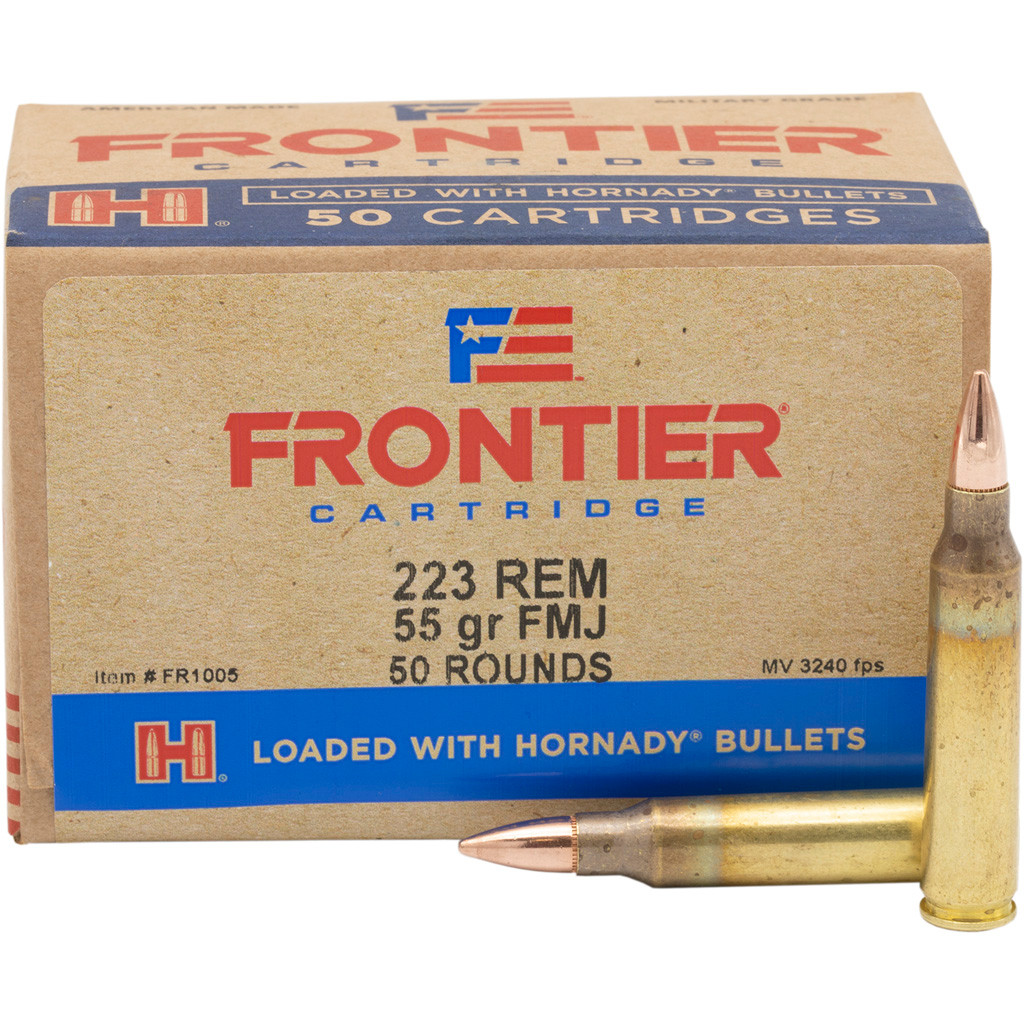 Hornady Frontier Rifle Ammo 223 Rem. 55 gr. FMJ 50 rd.