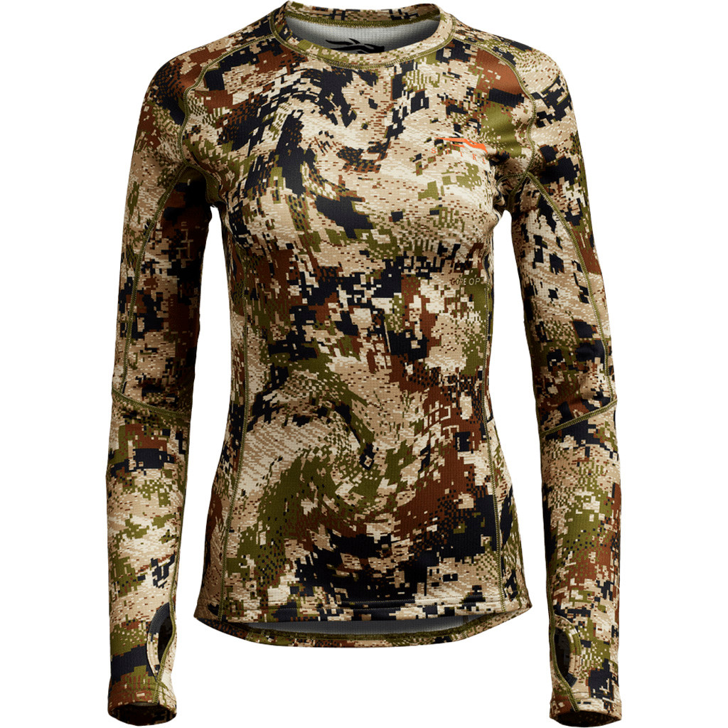 Sitka Women's Core Midweight Crew LS Subalpine Small