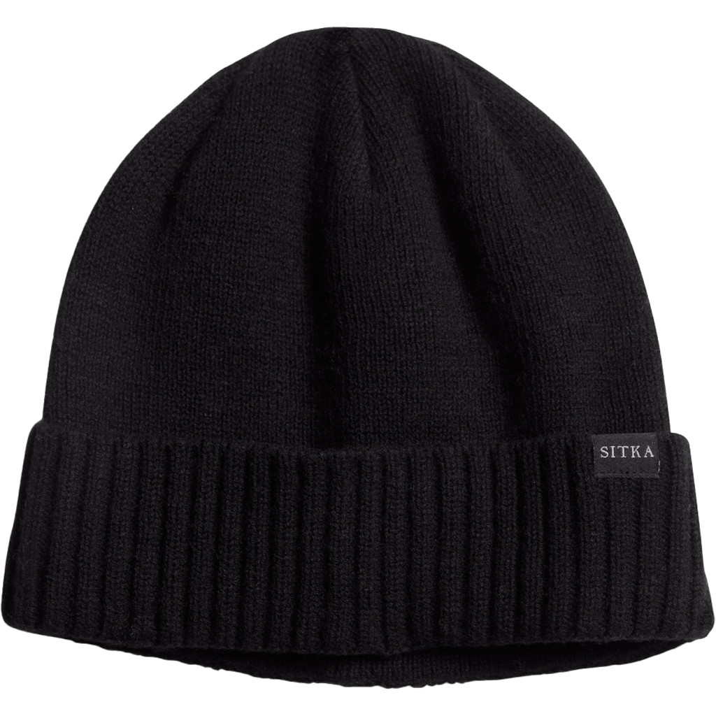 Sitka Cuffed Knit Beanie Black OSFA