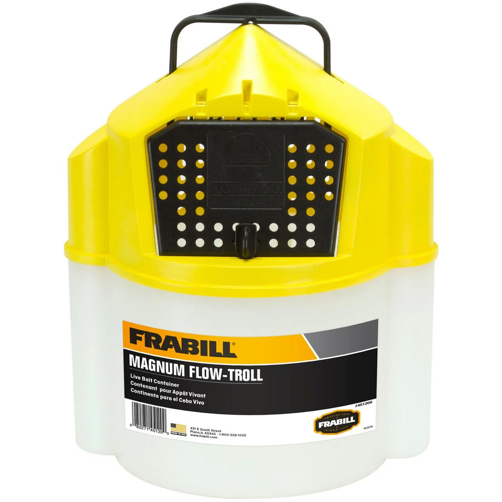 Frabill Flow-Troll Magnum 10qt Minnow Bucket