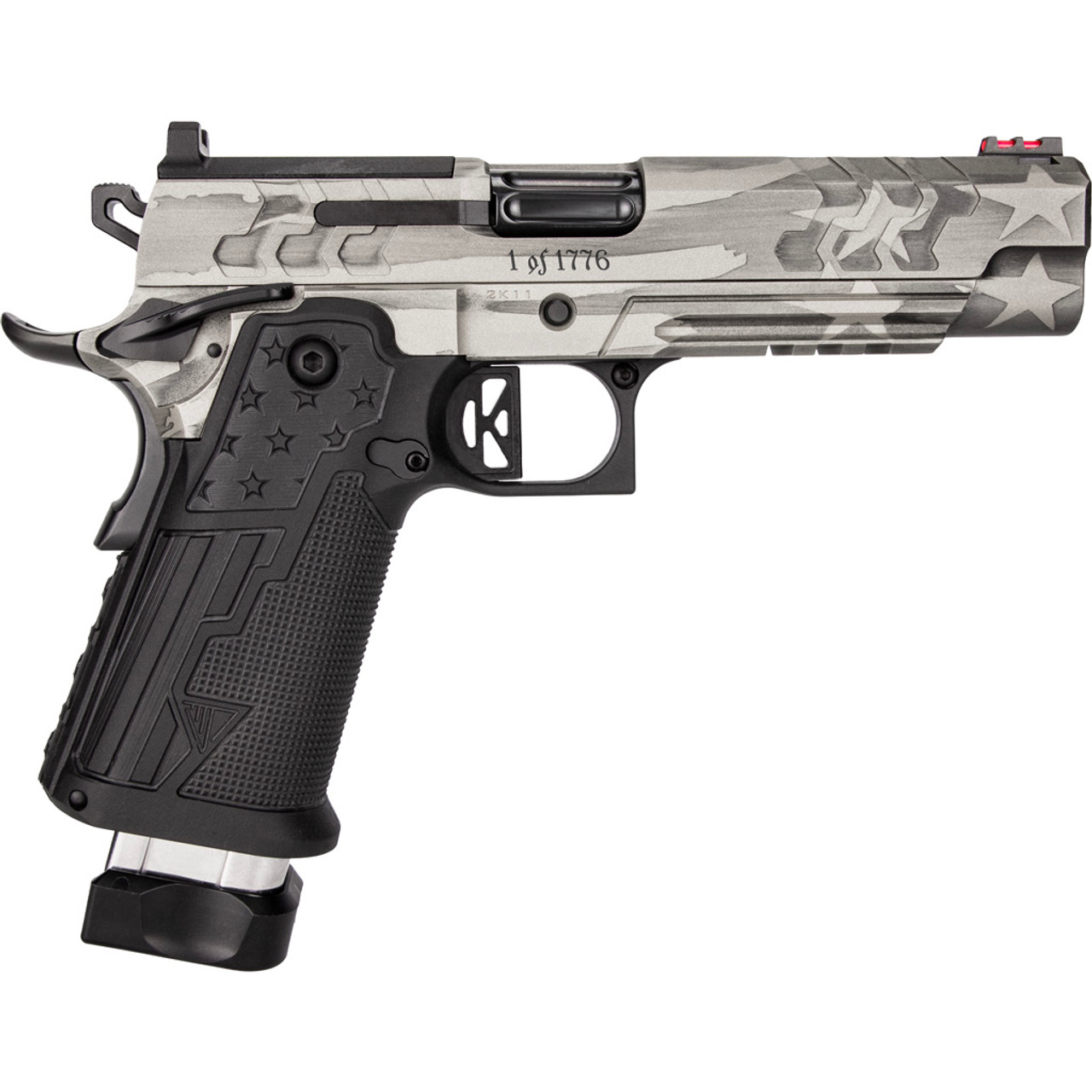 Kimber 2K11 Independence Pistol 45 ACP 5 in. Flag Silver Cerakote/ BLK 13 rd.
