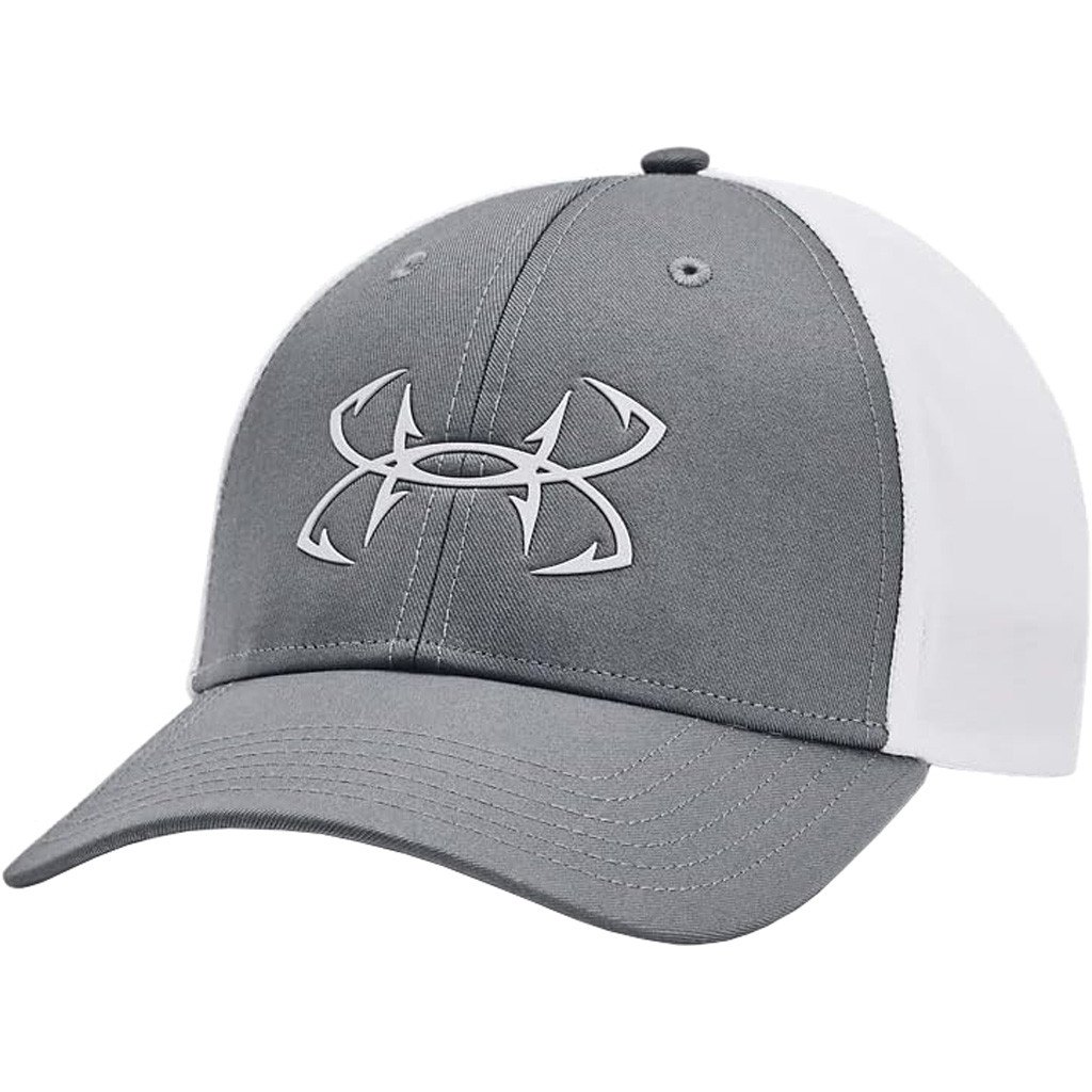 Under Armour Fish Hunter Mesh Hat Gray/White - Freedom Outfitters