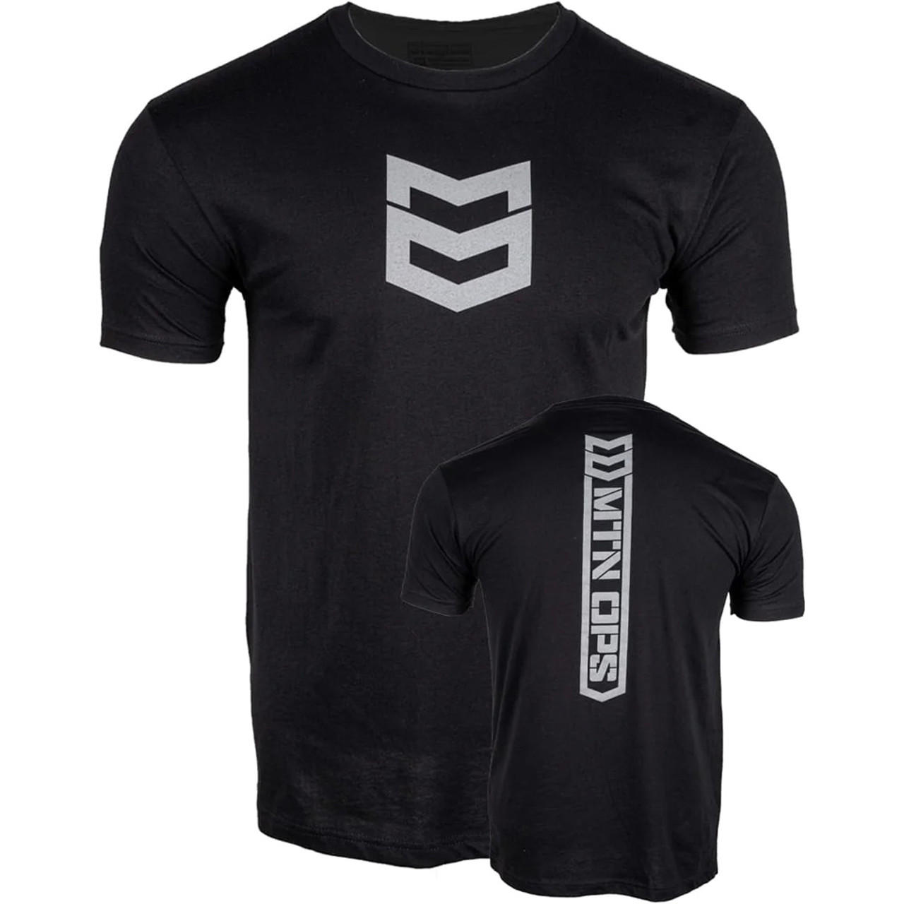 MTN OPS Stacked Tee Black