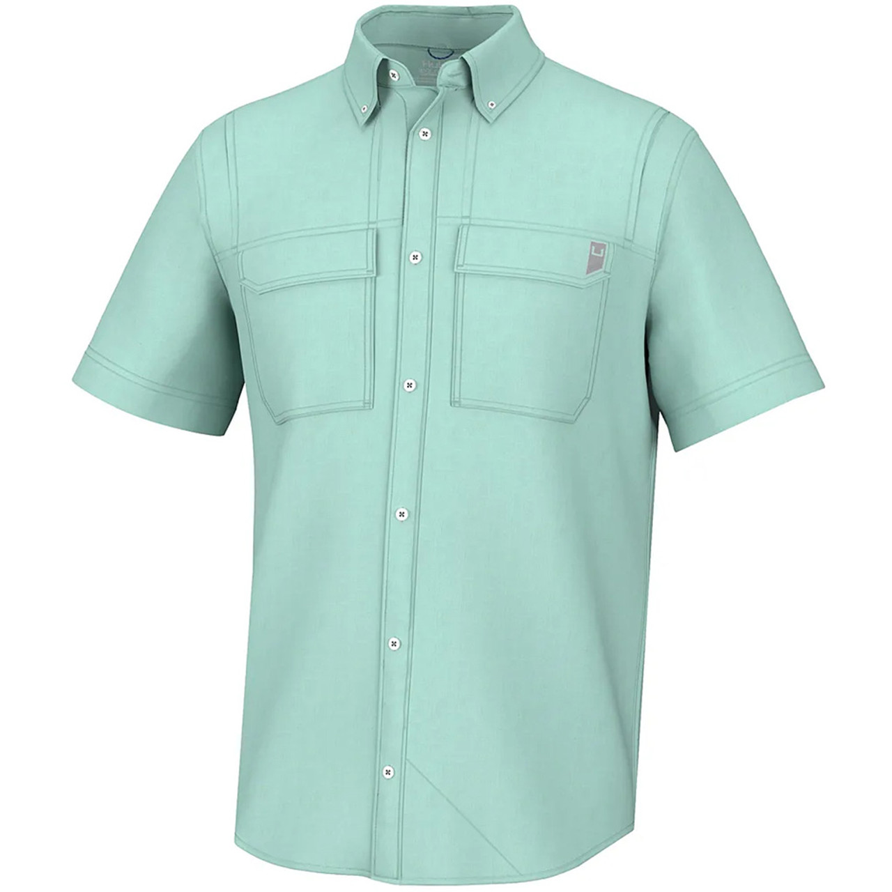 Huk Back Draft Short Sleeve Shirt Eggsheel Blue