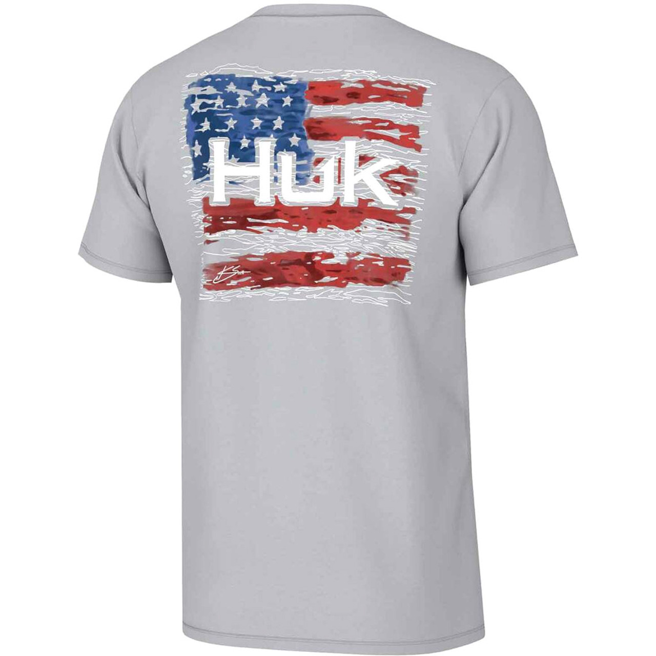 Huk Kc Fly Flag T-Shirt Harbor Mist