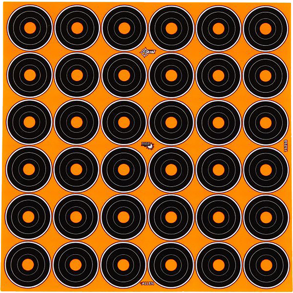 EzAim Splash 1 in. Bullseye Adhesive Targets 6x6 in. 12 pk.