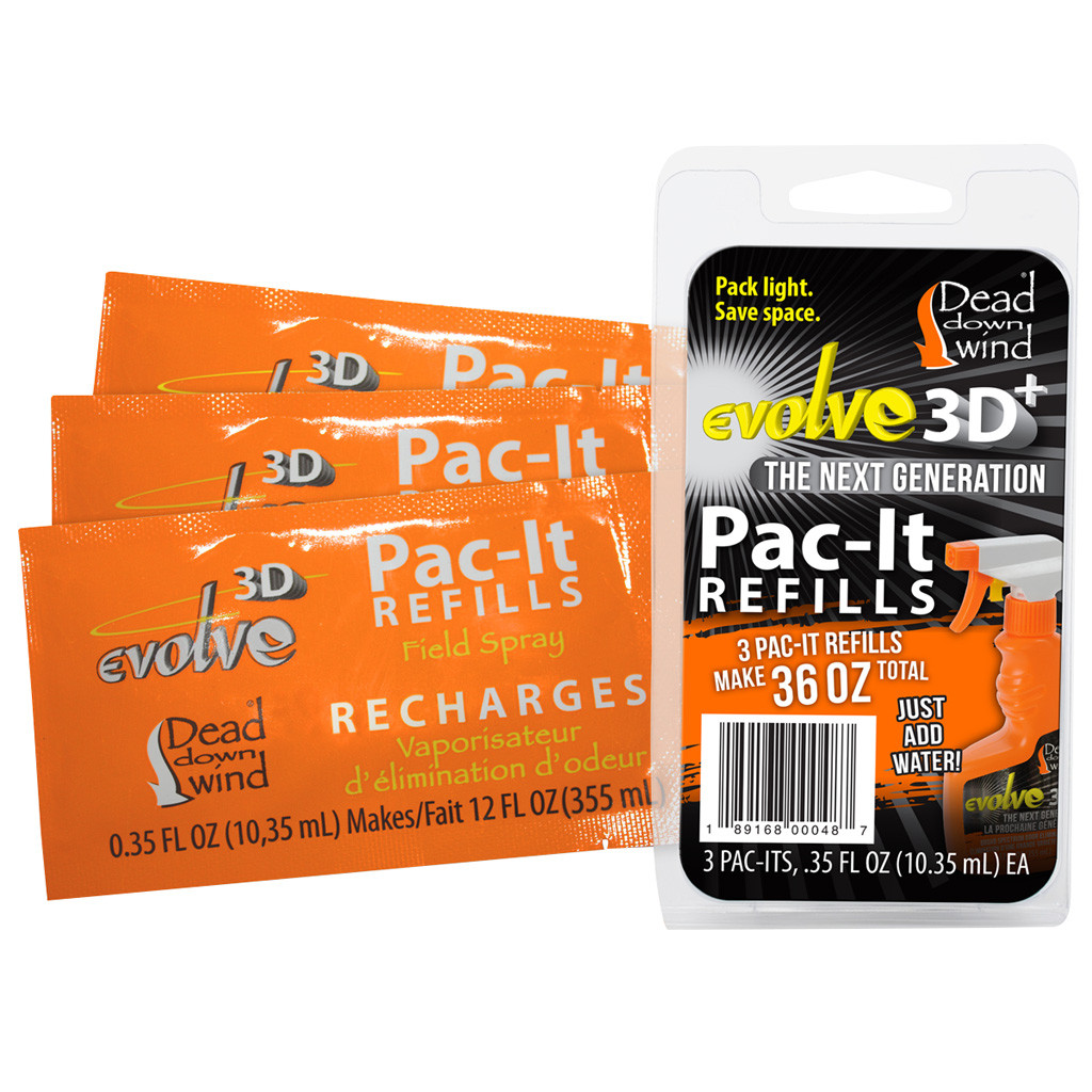 Dead Down Wind 3D+ Pac-It Field Spray Refills 3 pk.