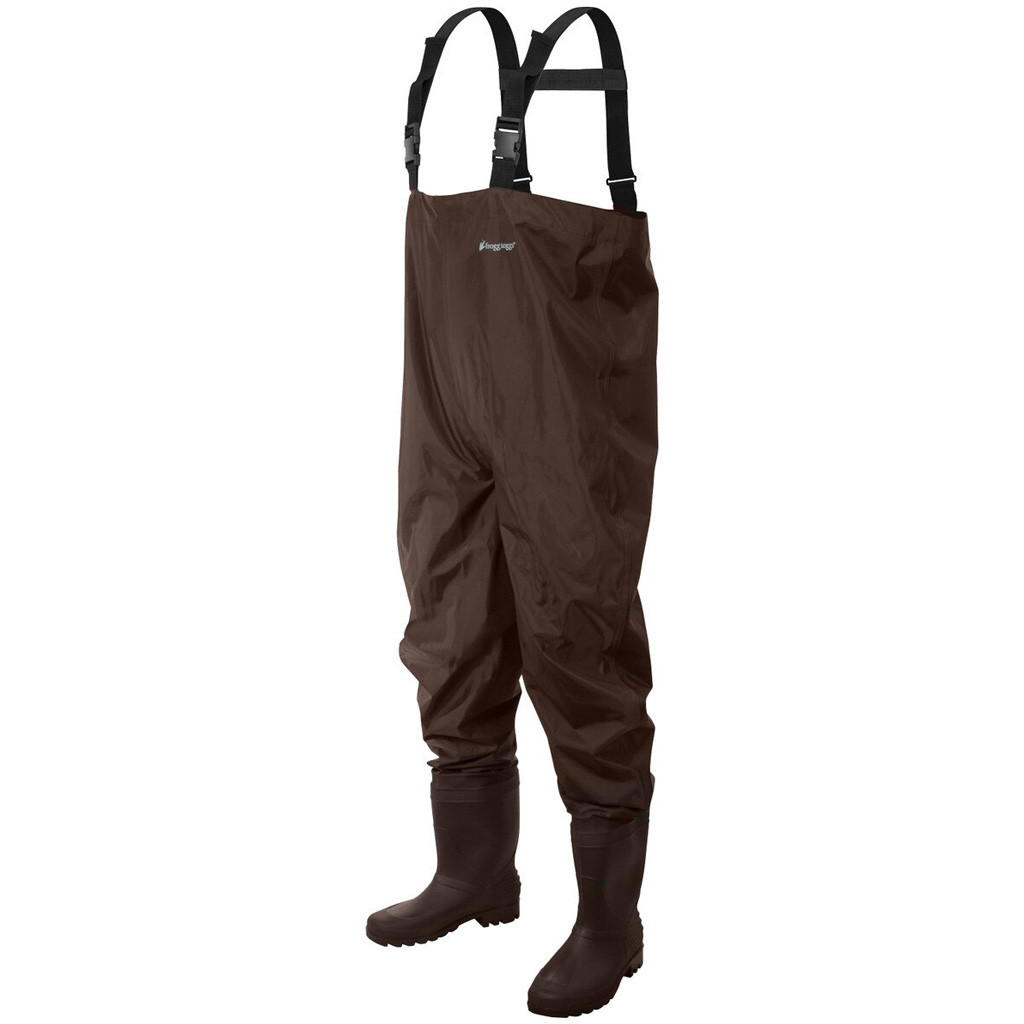 Frogg Toggs Rana PVC Lug Chest Wader Brown Size 10