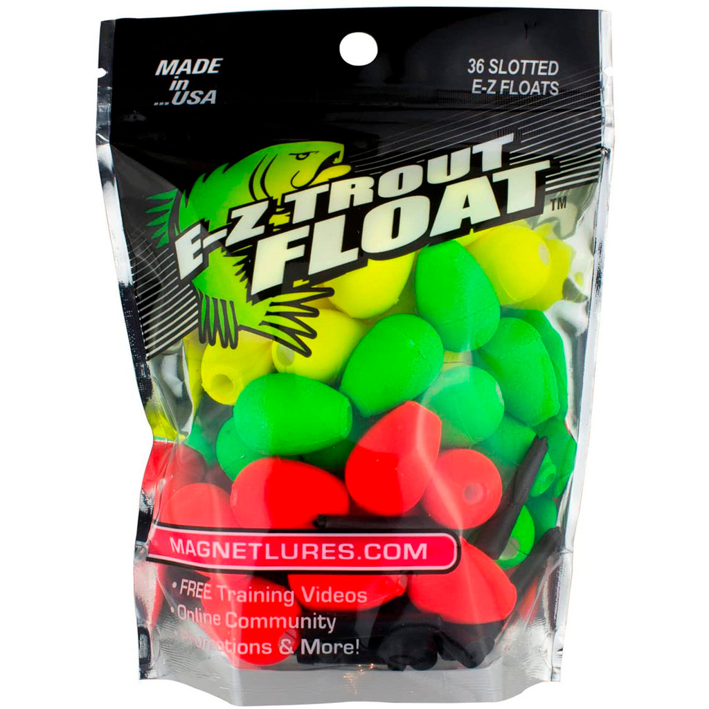 Leland Slotted Floats Green, Red, Yellow