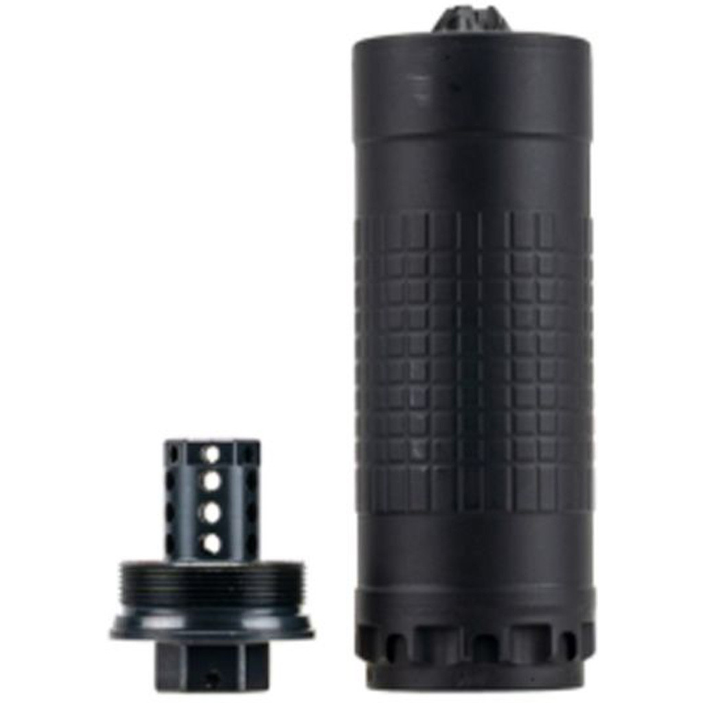 IWI 6mm Suppressor 6mm K w/Direct Thread 1/2-28 HUB-T Mount Black