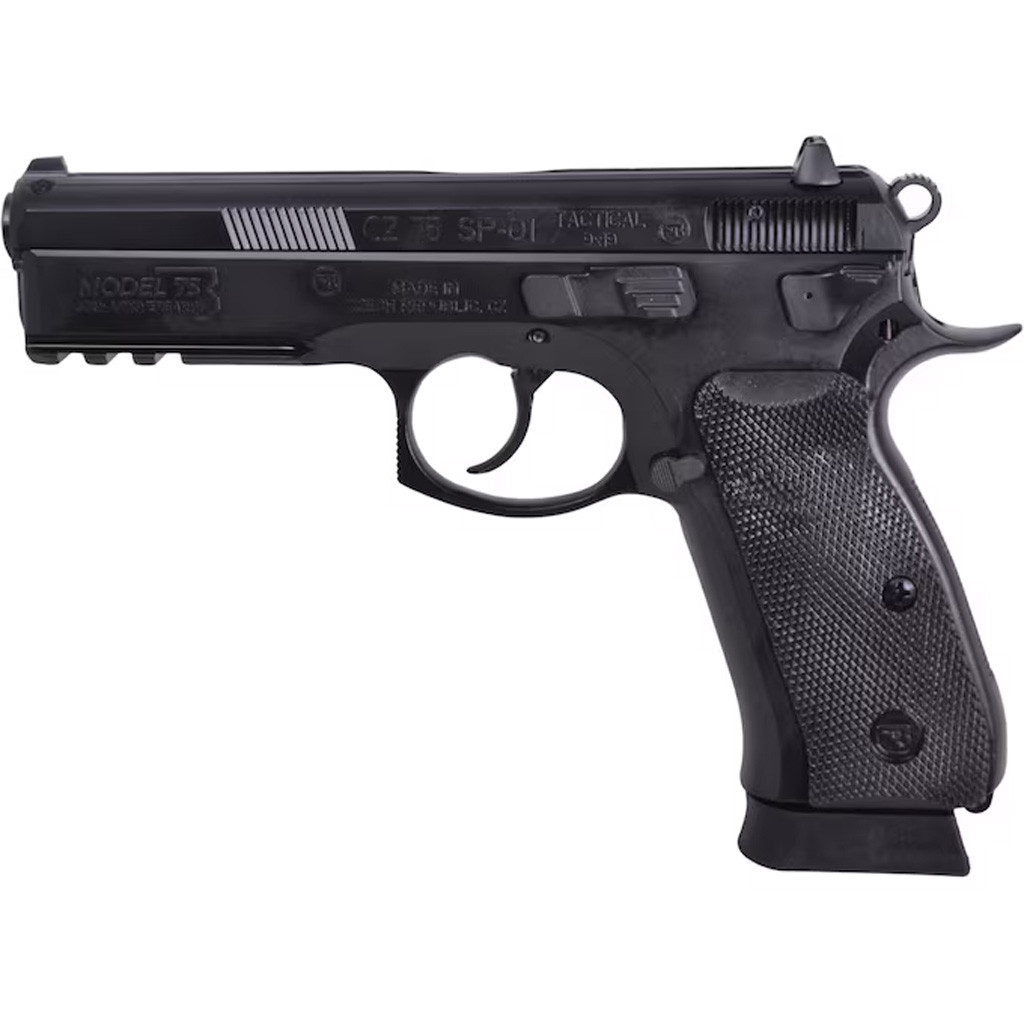 CZ 75 SP-01 Tactical 50th Anniversary Elite Pistol 9 mm 4.6 in. Black w/Ambi Decocker 19 rd.