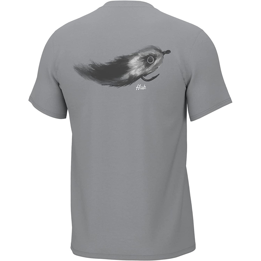 Huk Streamer Fly Graphic Tee Harbor Mist Reef