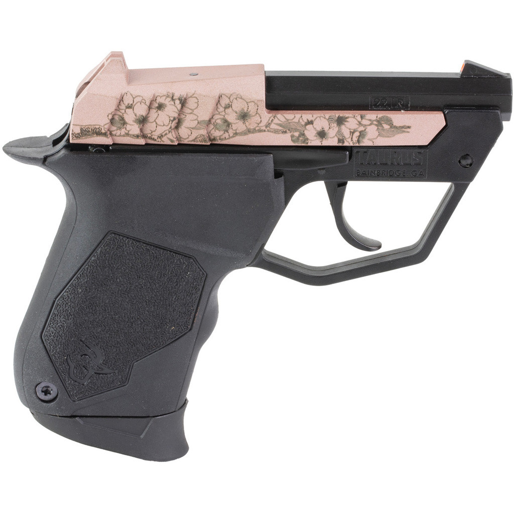 Taurus 22TUC Pistol 22 LR 3 in. Black/Cherry Blossom Engraved 9 rd.
