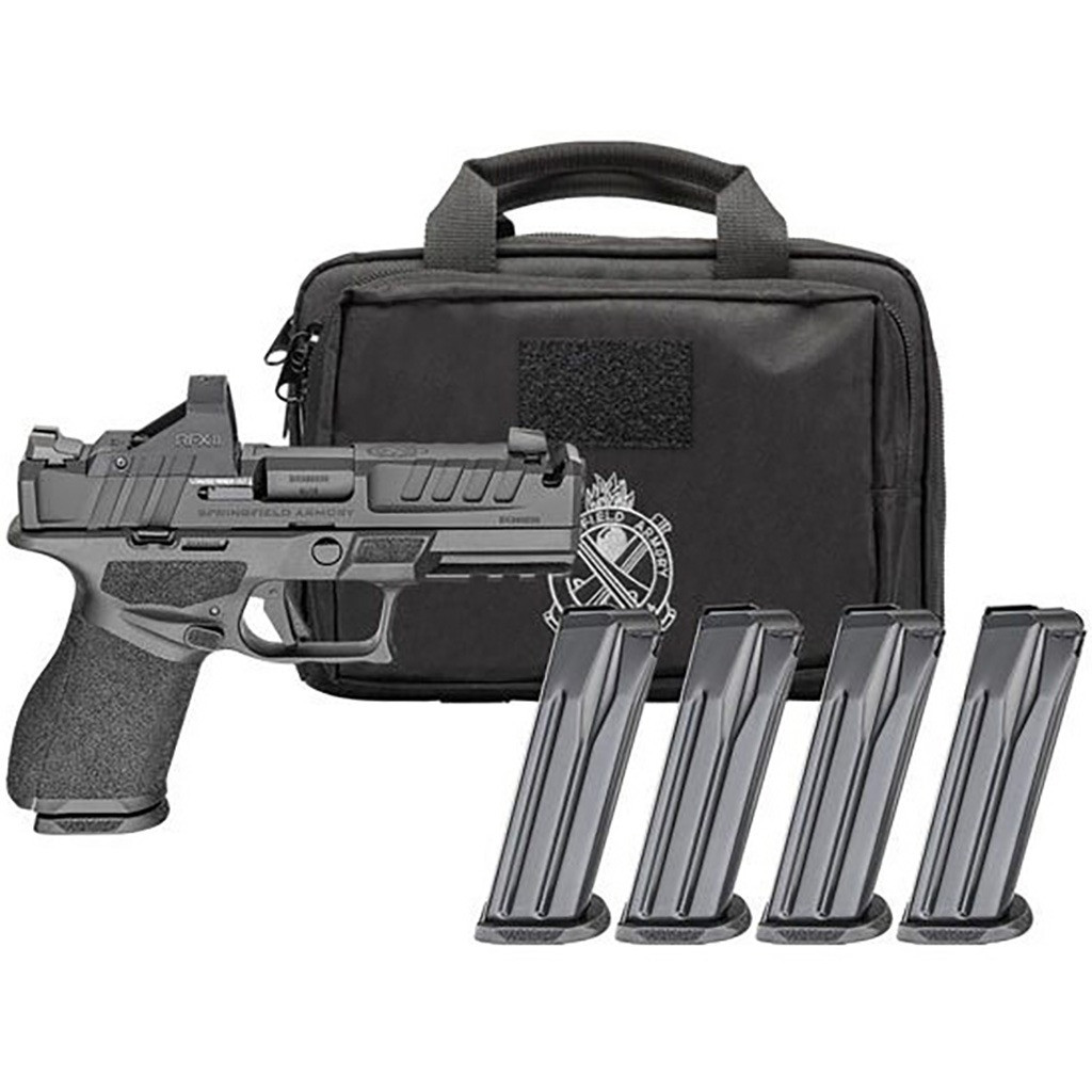 Springfield Hellcat Pro Comp Gear Pac 9mm 3.7in Barrel 17rd Mag Viridian Optic Range Bag
