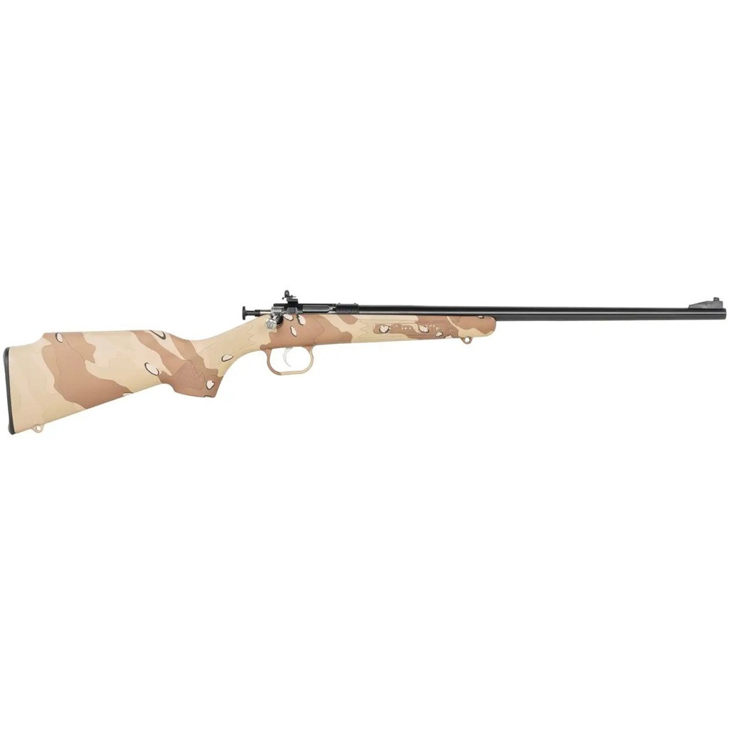 Keystone Crickett Hydro-Dipped Synthetic Rifle 22 LR 16.1 in. Blued/Desert Storm Camo