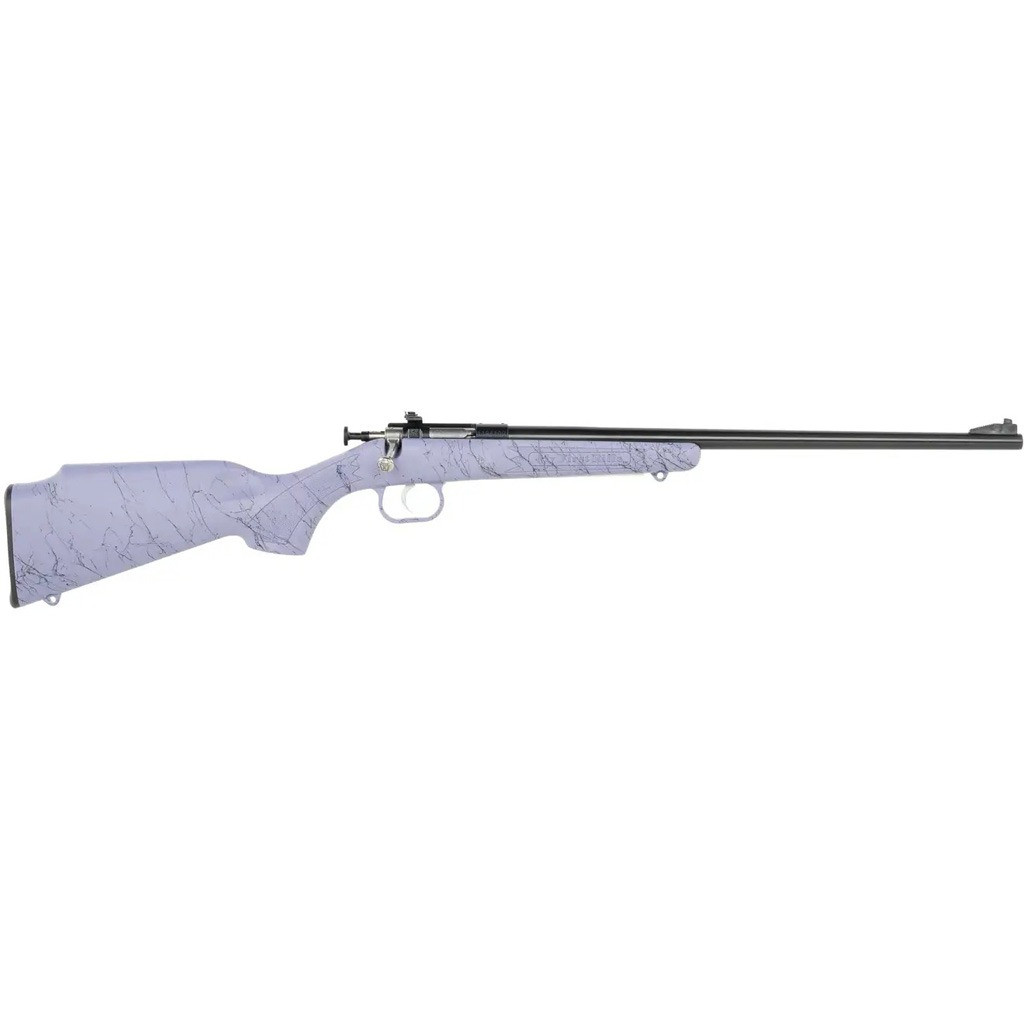Keystone Crickett Rifle 22 LR 16.1 in. Blued/Purple w/Black Web