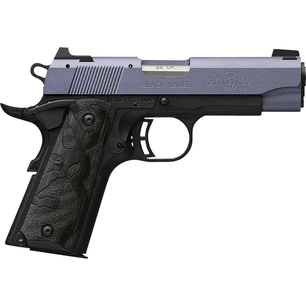 Browning 1911 Black Label Pistol 22 LR. 3 5/8 in. 10+1 Crushed Orchid